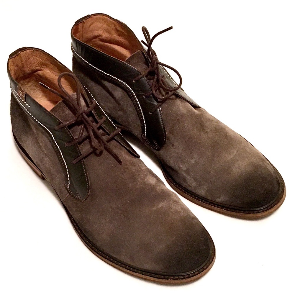 7 FOR ALL MANKIND Suede “Cruz” Chukkas—SIZE 10